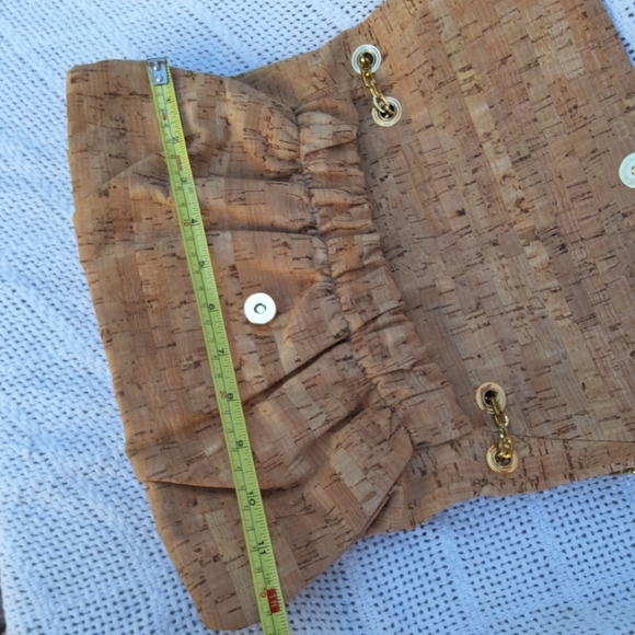 Natural Cork Marmi 80s shoulder flap bag - Picture 4 of 9